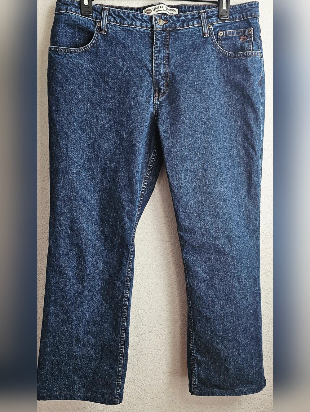 Harley-Davidson Women's Bootcut Jeans Size 18 Dark Wash Stretch Denim